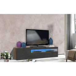 ALTER Meuble TV De Salon, Made In Italy, Meuble TV Avec 2 Portes, Cm 150x40h...