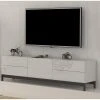 ALTER Meuble TV De Salon, Made In Italy, Meuble TV De Salon Surélevé Avec ... -Vente-unique shop meuble tv de salon made in italy meuble tv de salon sureleve avec 1 porte et 4 tiroirs 170x40h47 cm couleur blanc brillant 11158074 29194814 1140x1140