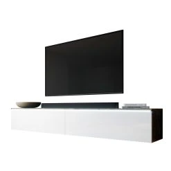 Furnix Meuble Tv Debout / Suspendu BARGO 180 X 32 X 34 Cm Style Contemporain ... -Vente-unique shop meuble tv debout suspendu bargo 180 x 32 x 34 cm style contemporain vieux bois mat blanc brillant sans led 13203148 35874200 1140x1140