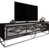 Vivenla Meuble Tv Design 3 Tiroirs En Miroir Fumé Avec Piètement En Acier Ch... -Vente-unique shop meuble tv design 3 tiroirs en miroir fume avec pietement en acier chrome argente l 208 x p 48 x h 66 cm collection lexus 13076358 35518426 1140x1140