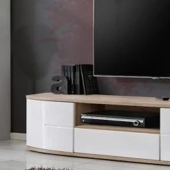 Ac-Deco Meuble TV Design Ontario 150cm Blanc -Vente-unique shop meuble tv design ontario 150cm blanc 10023498 25788606 1140x1140