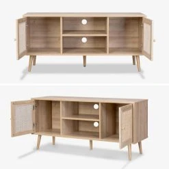 Meuble TV En Cannage 120x39x56.5cm - Naturel L Alice's Garden -Vente-unique shop meuble tv en cannage 120x39x565cm naturel l alices garde 10491298 1107872 72 1140x1140