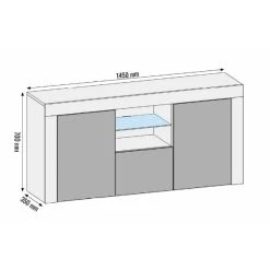 Dusine Meuble TV Haut BIG JIVE 145 Cm Blanc Laqué Avec LEDS 9 Dusine Meuble TV Haut BIG JIVE 145 Cm Blanc Laqué Avec LEDS -Vente-unique shop meuble tv haut big jive 145 cm blanc laque avec leds 11046624 1013362 62 1140x1140