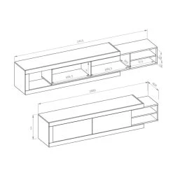 Mobistoxx Meuble Tv-hifi Sino 2 Portes Chêne/blanc Laqué -Vente-unique shop meuble tv hifi sino 2 portes cheneblanc laque 13994426 38803608 1140x1140
