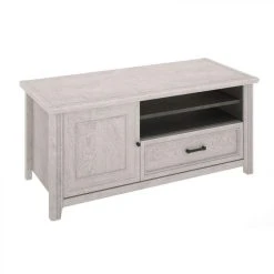 Zandiara Meuble TV L.115 DAISY Imitation Chêne Blanchi