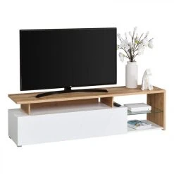 BUT Meuble TV L.170 ARCTIC II Chêne/Blanc