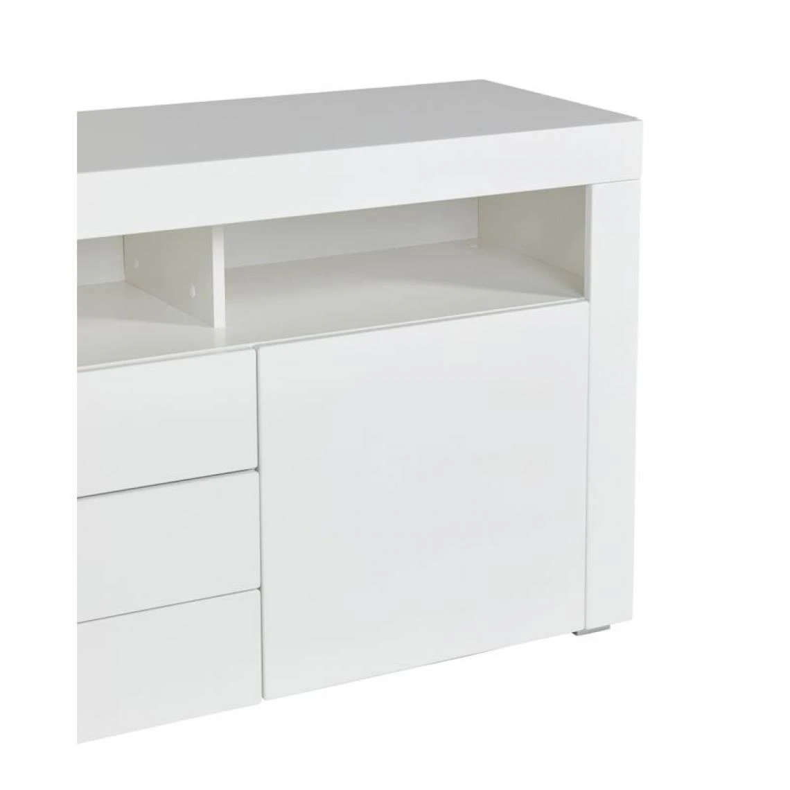 Meuble TV L.180 CM MODERN LIVING Blanc Brillant Goal 6 Meuble TV L.180 CM MODERN LIVING Blanc Brillant Goal – Image 4