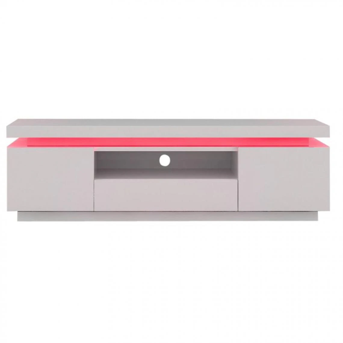 BUT Meuble TV LED LUCIE Blanc 5 BUT Meuble TV LED LUCIE Blanc – Image 3