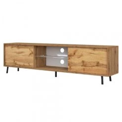 Selsey Meuble Tv - LEFYR - 140 Cm - Chêne Wotan - éclairage LED -Vente-unique shop meuble tv lefyr 140 cm chene wotan eclairage led 10150728 26117288 1140x1140
