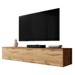 Furnix Meuble Tv / Meuble Suspendu ZIBO 160 Cm Chêne Wotan Mat Style Moderne... -Vente-unique shop meuble tv meuble suspendu zibo 160 cm chene wotan mat sty 13421604 36704780 780 1140x1140