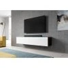 Furnix Meuble Tv / Meuble Tv Suspendu BARGO 140 X 32 X 34 Cm Style Contempora... -Vente-unique shop meuble tv meuble tv suspendu bargo 140 x 32 x 34 cm style contemporain vieux bois mat blanc brillant avec led 13203136 35874140 1140x1140