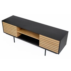 HELLIN Meuble TV Moderne En Bois Et Métal - SAULAND -Vente-unique shop meuble tv moderne en bois et metal sauland 10507230 27228052 1140x1140