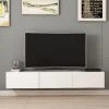 Meuble TV Moderne - Rigel - Homemania - Blanc - 180 X 32 X 30 Cm