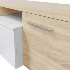 Dansmamaison Meuble TV Modulable En Angle Blanc/Chêne - XUNS - L 200 X L 41 X H 44... -Vente-unique shop meuble tv modulable en angle blancchene xuns l 200 x l 41 x h 44 cm 11561642 30331928 1140x1140