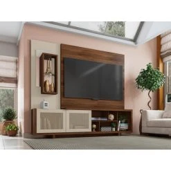 Caemmum Meuble TV Mural 75 Pouces Wengé Et Ecru 9 Caemmum Meuble TV Mural 75 Pouces Wengé Et Ecru -Vente-unique shop meuble tv mural 75 pouces wenge et ecru 11842706 31311336 1140x1140