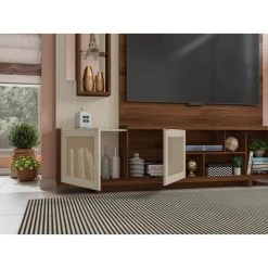 Caemmum Meuble TV Mural 75 Pouces Wengé Et Ecru 10 Caemmum Meuble TV Mural 75 Pouces Wengé Et Ecru -Vente-unique shop meuble tv mural 75 pouces wenge et ecru 11842706 31311338 1140x1140