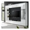 KASALINEA Meuble Tv Mural Laque Blanc SOPRANO -Vente-unique shop meuble tv mural blanc laque zd1 z