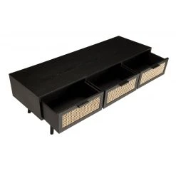 MACABANE Meuble TV Noir 3 Tiroirs Cannage - MIGUEL 9 MACABANE Meuble TV Noir 3 Tiroirs Cannage - MIGUEL -Vente-unique shop meuble tv noir 3 tiroirs cannage miguel design 1235755 2 1140x1140