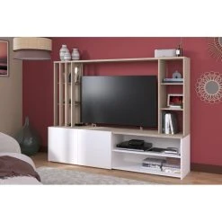 Parisot Meuble TV OMBRE Imitation Chêne -Vente-unique shop meuble tv ombre imitation chene 13815446 38260376 1140x1140