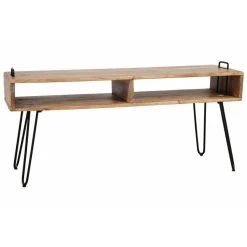 L'Héritier Du Temps Meuble TV Quadro Hinsk Console Basse Industriel De Salon En Acacia Et ...