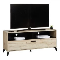 BUT Meuble TV Rectangulaire UMBRIA Imitation Chêne Gris/ Noir -Vente-unique shop meuble tv rectangulaire umbria imitation chene gris noir 9161421 23917089 1140x1140