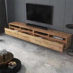 Selsey Meuble TV - REDNAW - 200 Cm - Chêne Wotan 8 Selsey Meuble TV - REDNAW - 200 Cm - Chêne Wotan -Vente-unique shop meuble tv rednaw 200 cm chene wotan 10150732 26117302 1140x1140