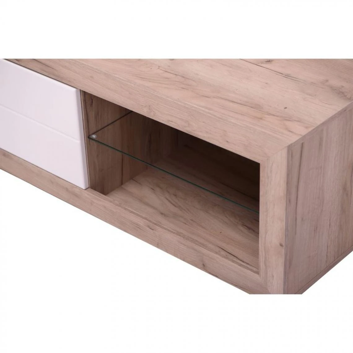 BUT Meuble TV REMO Imitation Chêne Gris/blanc 6 BUT Meuble TV REMO Imitation Chêne Gris/blanc – Image 4