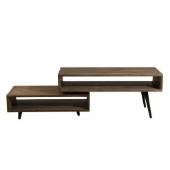 MACABANE Meuble TV ALIDA Bois Rotatif Scandi -Vente-unique shop meuble tv rotatif 2 niches en teck recycle scandi brun design 501402 8 1140x1140