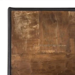 MACABANE Meuble TV À Roulettes ALIDA 3 Tiroirs 3 Niches Bois Teck Recyclé Et ... -Vente-unique shop meuble tv roulettes alida 3 tiroirs 3 niches bois teck recycle et metal design 501450 8 1140x1140