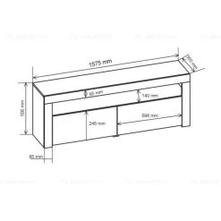 Dusine Meuble TV Savelli LED Noir MAT Et Portes Noir Laqué 157 Cm 7 Dusine Meuble TV Savelli LED Noir MAT Et Portes Noir Laqué 157 Cm -Vente-unique shop meuble tv savelli led noir mat et portes noir laque 157 cm 4936482 1012900 1140x1140