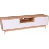 HOUSE NORDIC Meuble TV Scandinave Blanc OLI
