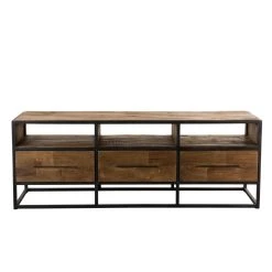 MACABANE Meuble Tv SIXTINE 3 Niches 3 Tiroirs Bois Teck Recyclé Et Métal 39 MACABANE Meuble Tv SIXTINE 3 Niches 3 Tiroirs Bois Teck Recyclé Et Métal -Vente-unique shop meuble tv sixtine 3 niches 3 tiroirs bois teck recycle et metal 3197534 2 1140x1140 2