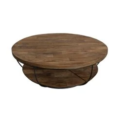 MACABANE Table Basse En Teck Double Plateau Noir QUILA -Vente-unique shop msa3555011 0403 0750 p02