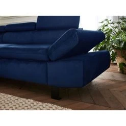 Lisa Design Canapé D'angle Gauche Convertible 5 Places NAIROBI - Velours Bleu Nui... 10 Lisa Design Canapé D'angle Gauche Convertible 5 Places NAIROBI - Velours Bleu Nui... -Vente-unique shop nairobi canape d angle convertible en velours 5 places avec tetieres gauche 3