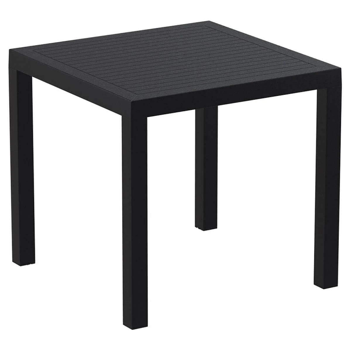 Alterego Table De Terrasse 'CANTINA' Design En Matière Plastique Noire - 80x80... 6 Alterego Table De Terrasse 'CANTINA' Design En Matière Plastique Noire - 80x80... – Image 4