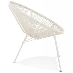 Alterego Fauteuil Lounge 'TIKI' Rond Blanc Intérieur / Extérieur 10 Alterego Fauteuil Lounge 'TIKI' Rond Blanc Intérieur / Extérieur -Vente-unique shop name 7927601 20048211 1200x1200