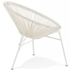 Alterego Fauteuil Lounge 'TIKI' Rond Blanc Intérieur / Extérieur 11 Alterego Fauteuil Lounge 'TIKI' Rond Blanc Intérieur / Extérieur -Vente-unique shop name 7927601 20048213 1200x1200