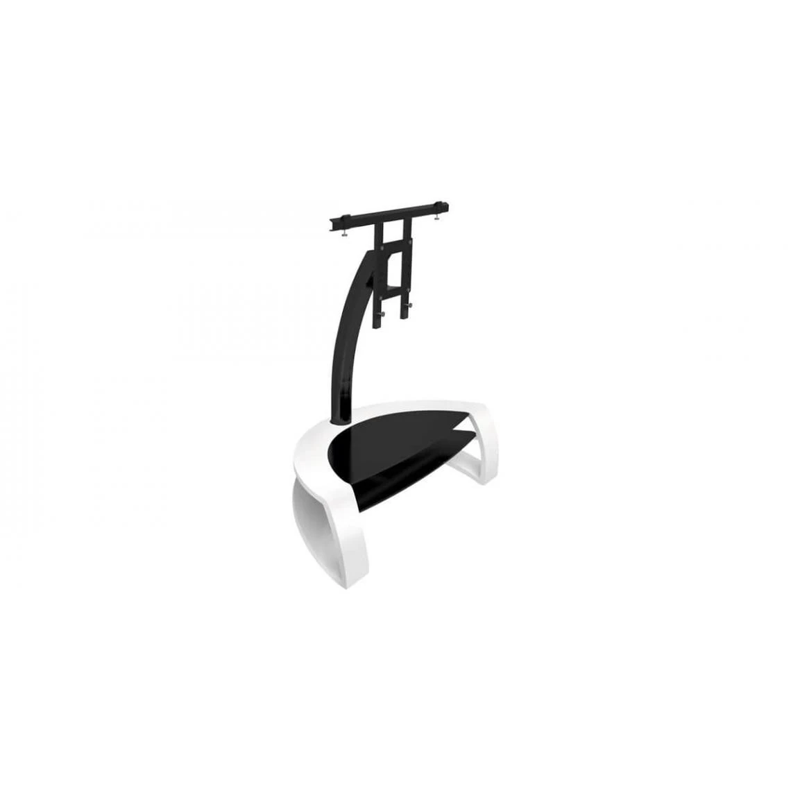 NorStone Galby Noir Et Blanc - Meuble TV Avec Support 3 NorStone Galby Noir Et Blanc - Meuble TV Avec Support