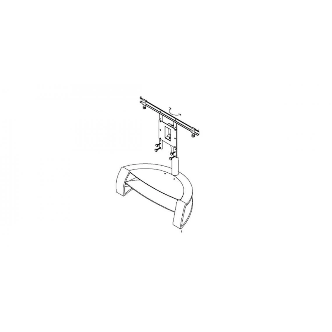 NorStone Galby Noir Et Blanc - Meuble TV Avec Support 6 NorStone Galby Noir Et Blanc - Meuble TV Avec Support – Image 4