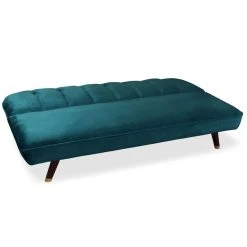 MENZZO Canapé Convertible Olympia Velours Vert -Vente-unique shop olympia jh939 velours vert lit2