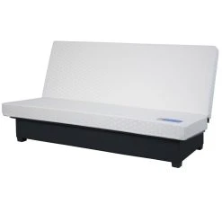 Relaxima Banquette Clic-Clac 130 ORLANDO Pearl Gris - Matelas Dunlopillo -Vente-unique shop ottawa 20cc 20mtl 20p