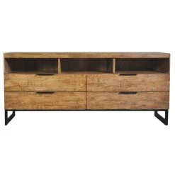 MENZZO Meuble TV Panara Chêne Clair 7 MENZZO Meuble TV Panara Chêne Clair -Vente-unique shop panara msl011 face