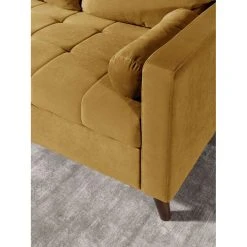 Bestmobilier POLAR - Canapé D'angle Réversible Convertible - En Velours Au Design... -Vente-unique shop polar canape d angle reversible convertible en velours au design scandinave 4 places 3