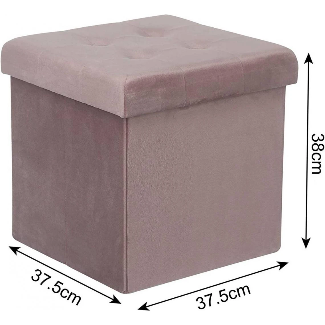 HELLOSHOP26 Pouf En Velours Avec Espace De Rangement Martin Rose 19_0000094 4 HELLOSHOP26 Pouf En Velours Avec Espace De Rangement Martin Rose 19_0000094 – Image 2