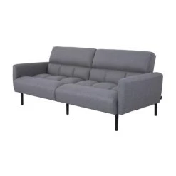 CSTORE PRISCA Canapé Convertible Clic-clac 3 Places - Tissu Gris - L 209 X P... -Vente-unique shop prisca canape convertible clic clac 3 places tissu gris l 209 x p 915 x h 815 cm 11548182 30279572 1140x1140