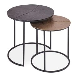 Rousseau Ensemble Tables D'appoint 2 Pcs Magrite Métal Gris Et Cuivre 8 Rousseau Ensemble Tables D'appoint 2 Pcs Magrite Métal Gris Et Cuivre -Vente-unique shop rousseau ensemble tables dappoint 2 pcs magrite metal gris et cuivre 13703372 37789784 1140x1140