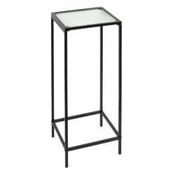 The Home Deco Factory Sellette Plateau En Verre Texturé Rosa.