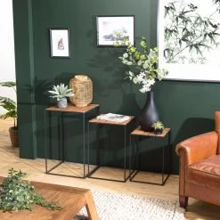 MACABANE Set De 3 Tables D'appoint Gigogne SIXTINE -Vente-unique shop set de 3 tables dappoint gigogne sixtine 3288060 2 1140x1140