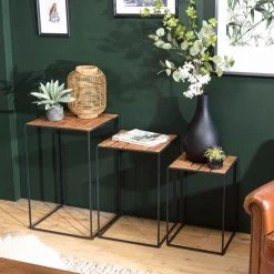 MACABANE Set De 3 Tables D'appoint Gigogne SIXTINE -Vente-unique shop set de 3 tables dappoint gigogne sixtine 3288060 3 1140x1140