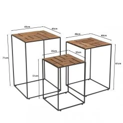 MACABANE Set De 3 Tables D'appoint Gigogne SIXTINE -Vente-unique shop set de 3 tables dappoint gigogne sixtine 3288060 7 1140x1140
